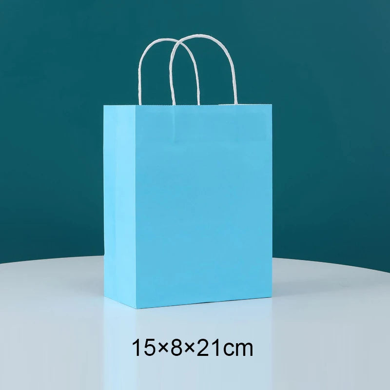 Sac en Papier Cadeau Coloré avec Poignées | Lot de 10, 20 ou 30