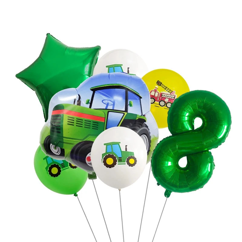 Ballon deco anniversaire | Tracteur | 7 pièces