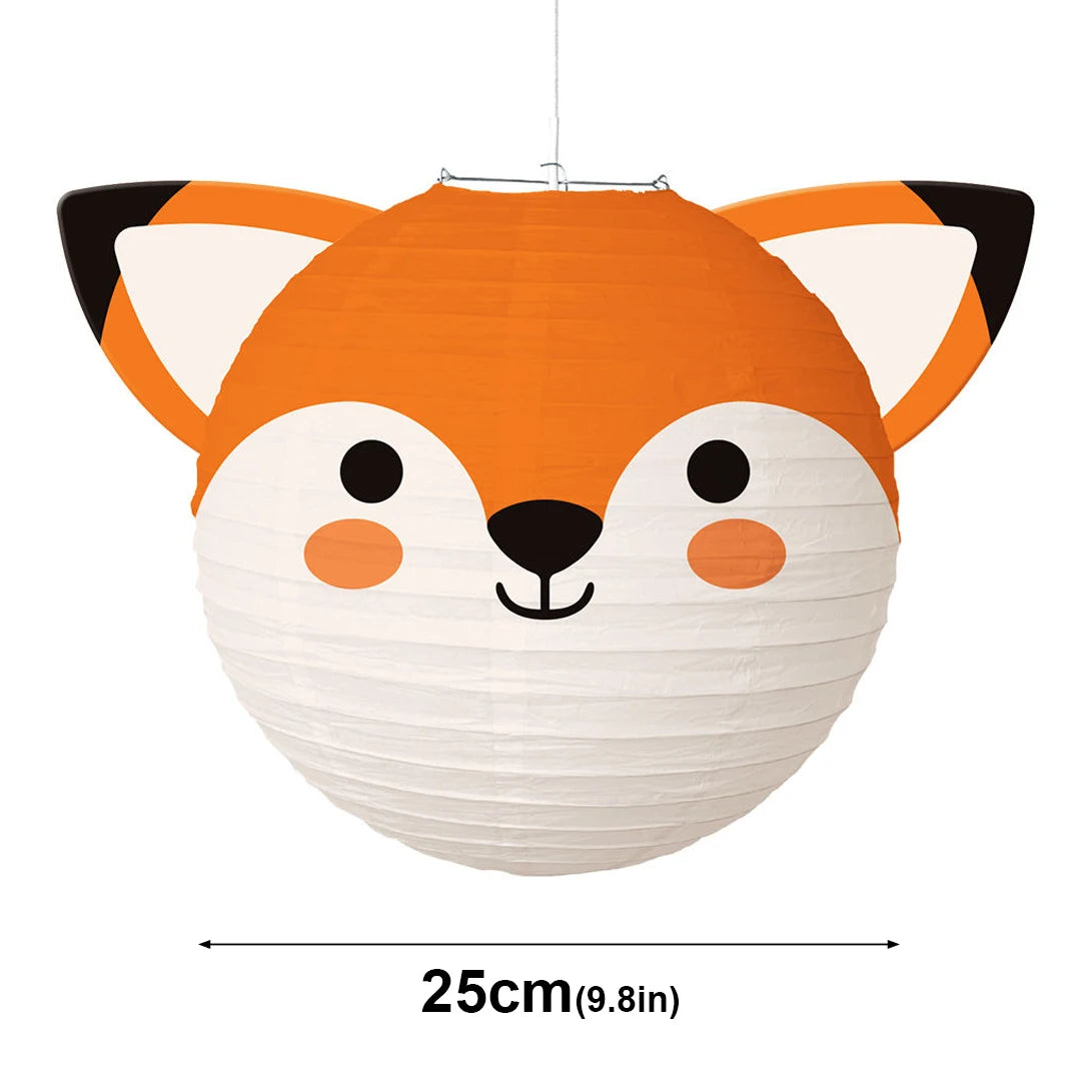 1pcs/25cm Cartoon Animal Paper Lantern Ball Lanterns Wholesale Kindergarten Handmade DIY Shop Decoration Birthday Ornaments