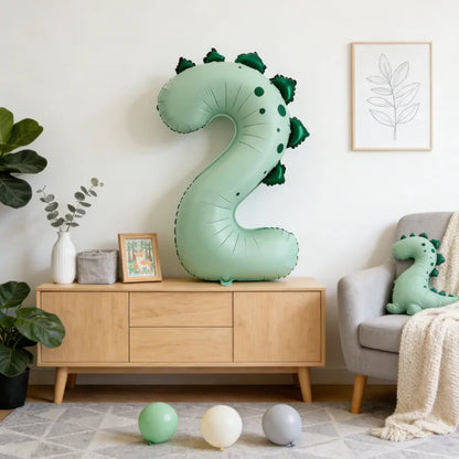 Ballon helium | chiffre motif dinosaure