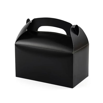 10/30/50PCS Handle Treat Box Biscuit Baking Paper Candy Cookie Box for Guests Birthday Party Pink Goodies Bag Packaging Favors