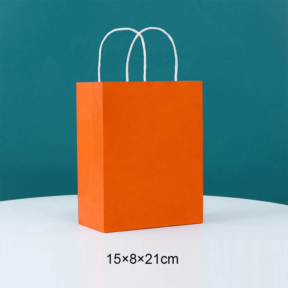 Sac en Papier Cadeau Coloré avec Poignées | Lot de 10, 20 ou 30