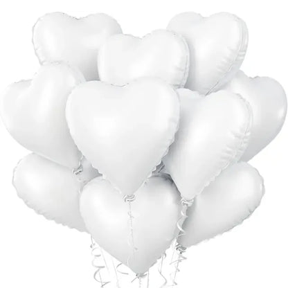 18inch Heart-shaped Foil Balloons Rose Gold Red Pink Cream Love Heart Balloon Anniversary Birthday Party Wedding Decorations