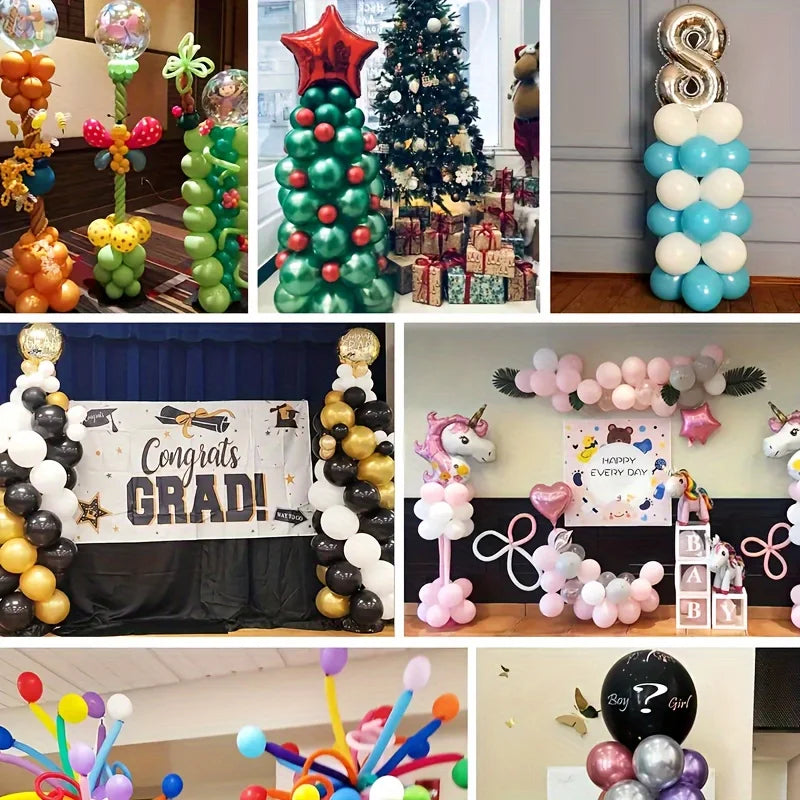 Colonnes de Ballons sur Pied | Lot de 2 | 2,13 m