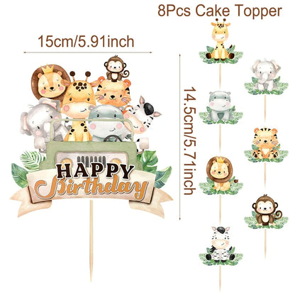 cake toppers | Animaux Jungle