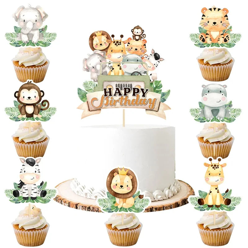 cake toppers | Animaux Jungle