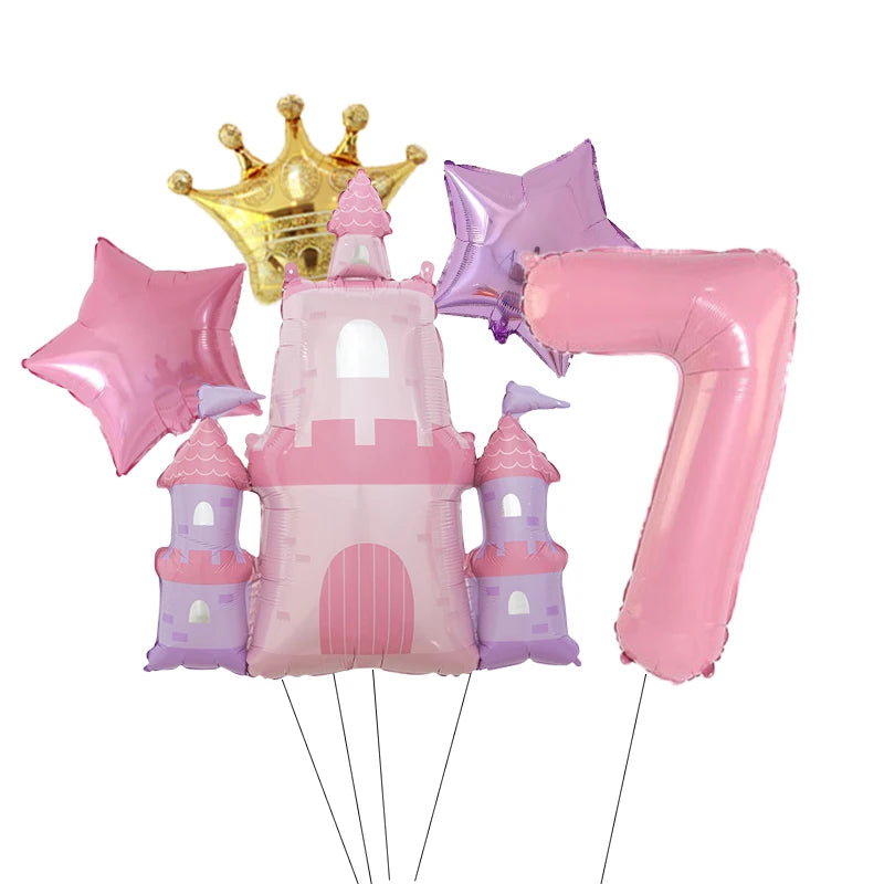 ballon d anniversaire | Château Princesse | 5 pièces
