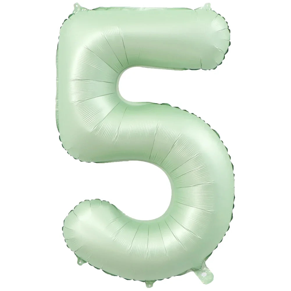 1Pc Large 40inch Number 1-9 Foil Balloons for Crown Happy Birthday Balloon Baby Shower Decor Supplies