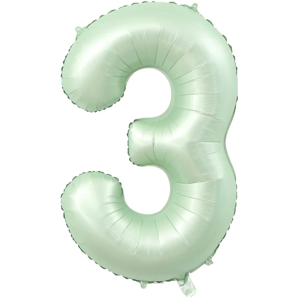 1Pc Large 40inch Number 1-9 Foil Balloons for Crown Happy Birthday Balloon Baby Shower Decor Supplies