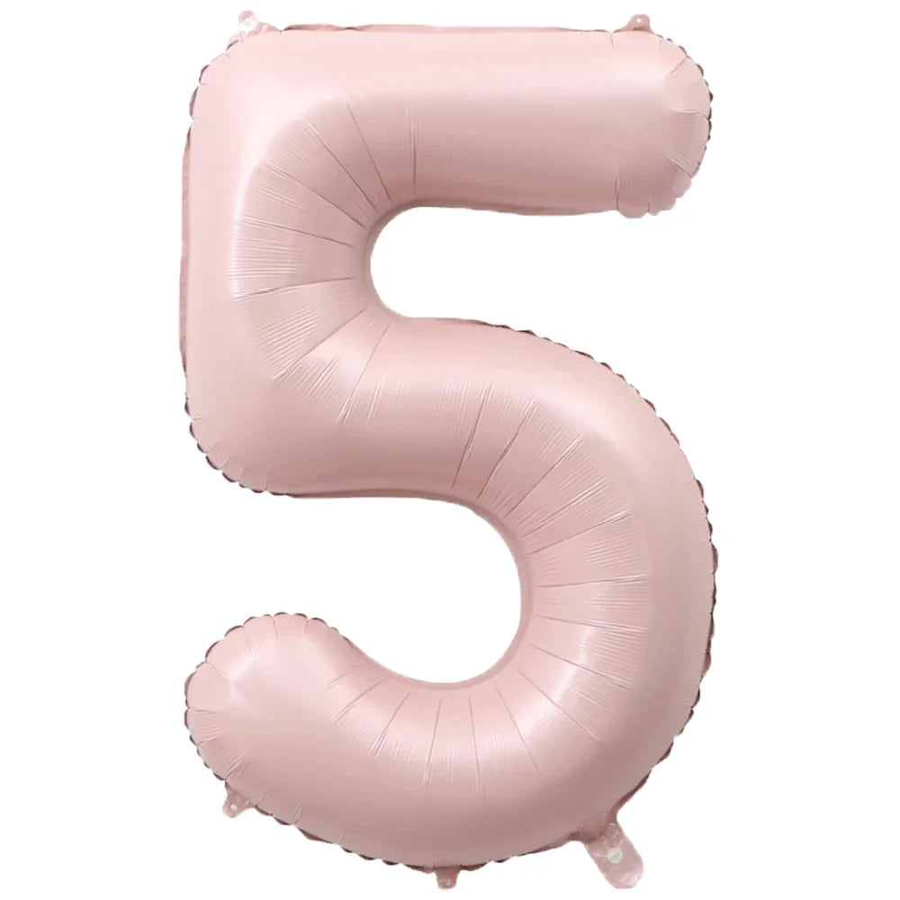 1Pc Large 40inch Number 1-9 Foil Balloons for Crown Happy Birthday Balloon Baby Shower Decor Supplies