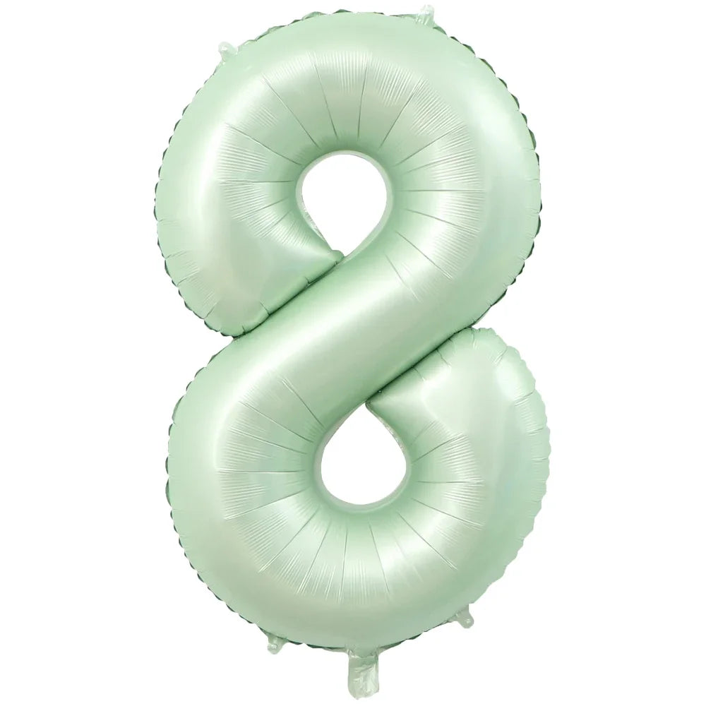 1Pc Large 40inch Number 1-9 Foil Balloons for Crown Happy Birthday Balloon Baby Shower Decor Supplies