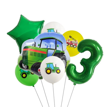 Ballon deco anniversaire | Tracteur | 7 pièces