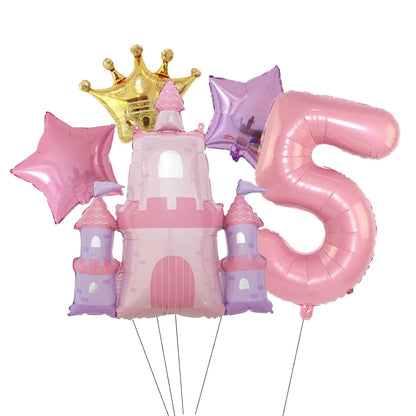 ballon d anniversaire | Château Princesse | 5 pièces