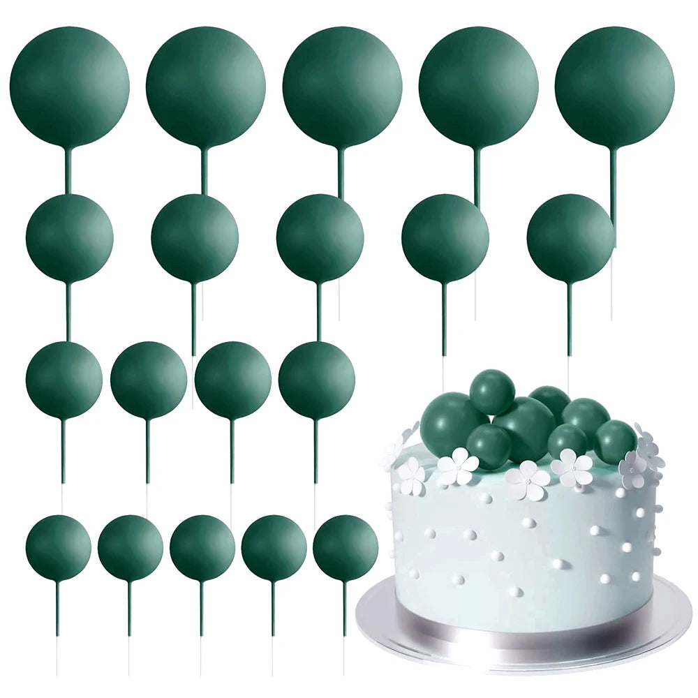 Cake topper | Petits ballons multicolores | lot de 20 pièces