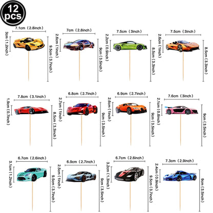 Cake topper anniversaire | Automobile