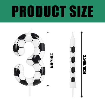 7pcs Birthday Candles Soccer Sport-Theme Birthday Party Decorations, Birthday Cake Candles for Boys Girls Kids Party Supplies