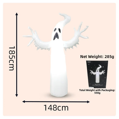Fantôme gonflable Halloween lumineux 1,80 m | Décoration Halloween