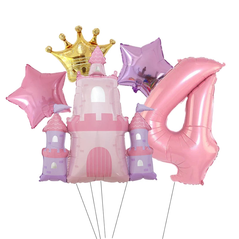 ballon d anniversaire | Château Princesse | 5 pièces