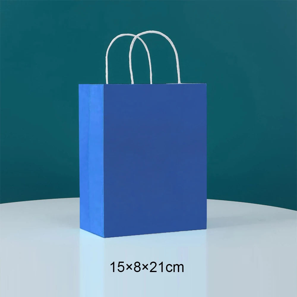 Sac en Papier Cadeau Coloré avec Poignées | Lot de 10, 20 ou 30
