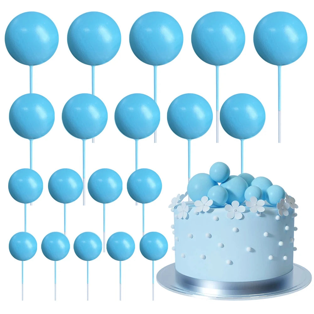 Cake topper | Petits ballons multicolores | lot de 20 pièces