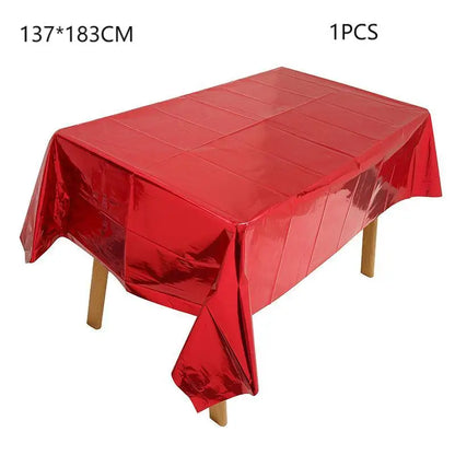 137cm*183cm Rose Gold Sliver Disposable Tablecloth For Birthay Wedding Party Decoration Birthday Partyneeds Home Decor