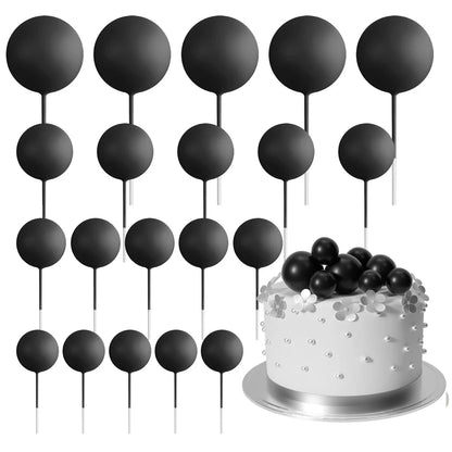 Cake topper | Petits ballons multicolores | lot de 20 pièces