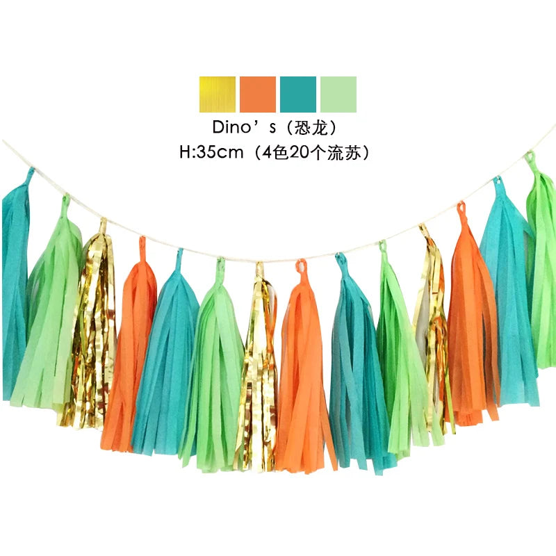 Guirlande Anniversaire à Franges | 20 Pompons en Papier
