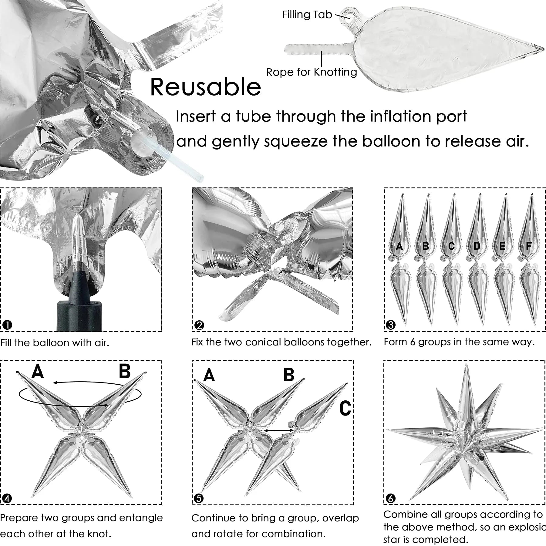 ballonanniversaire26poucesargentinstruction