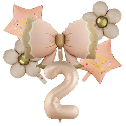 ballon anniversaire boucle etoile fleurs chiffre2