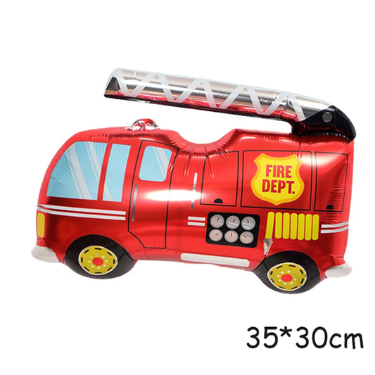 ballon anniversaire camion pompier dimension