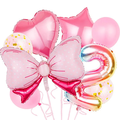 ballon anniversaire chiffre 2 multicolor boucle