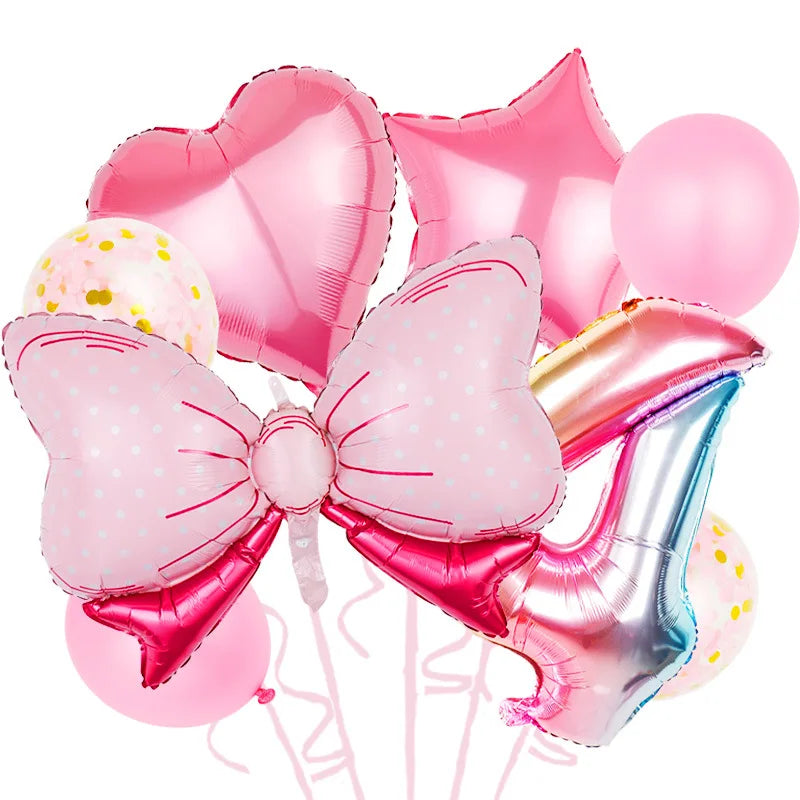 ballon anniversaire chiffre 4 multicolor boucle
