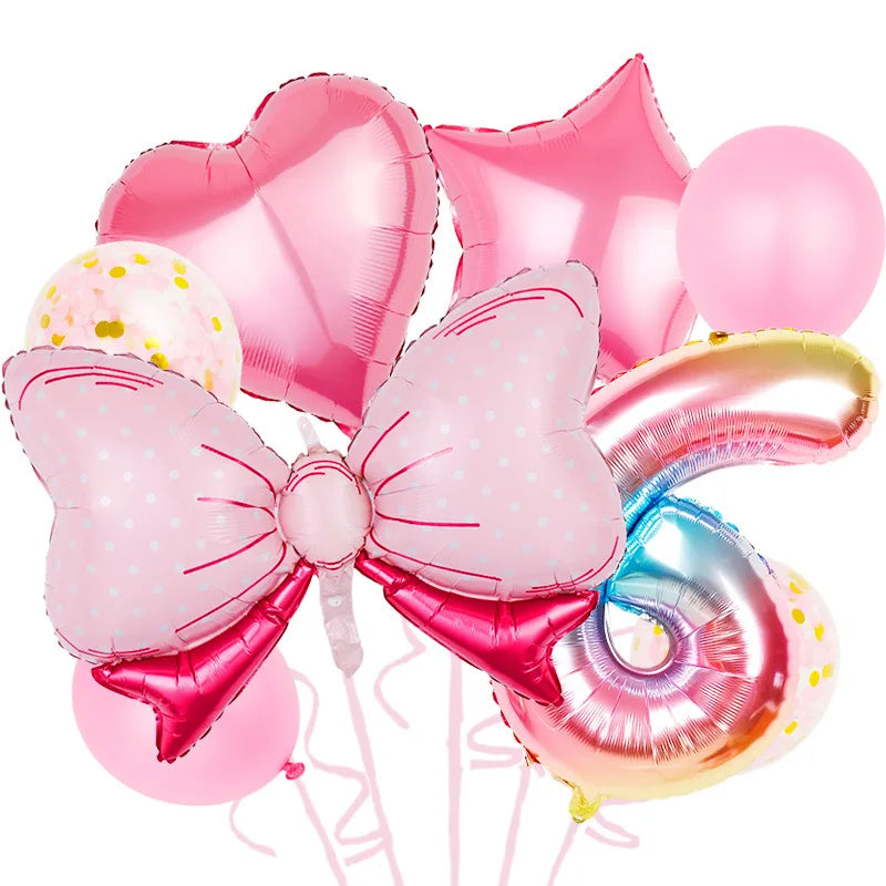 ballon anniversaire chiffre 6 multicolor boucle