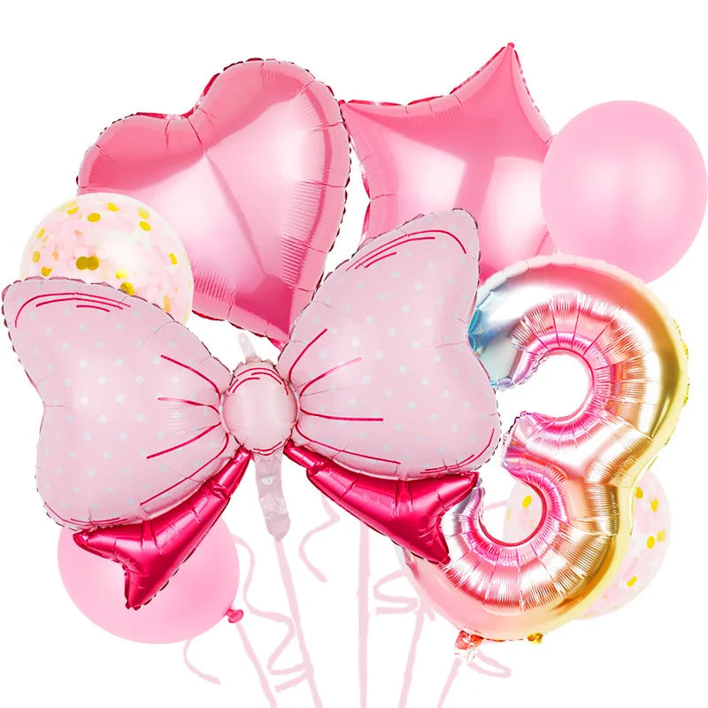 ballon anniversaire chiffre 3 multicolor boucle
