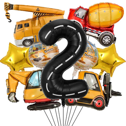 ballon anniversaire construction etoile chiffre deux