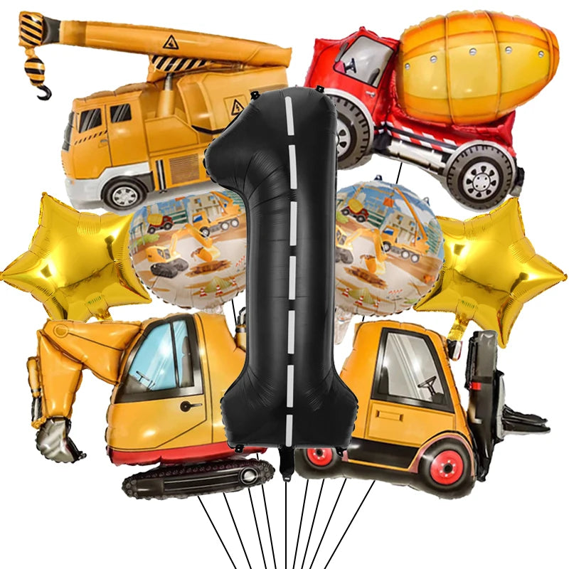 ballon anniversaire construction etoile chiffre un