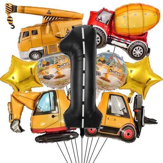 ballon anniversaire construction etoile chiffre un
