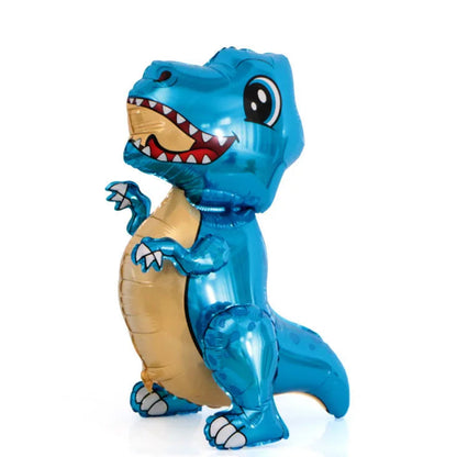 ballon anniversaire dinosaure bleu beige
