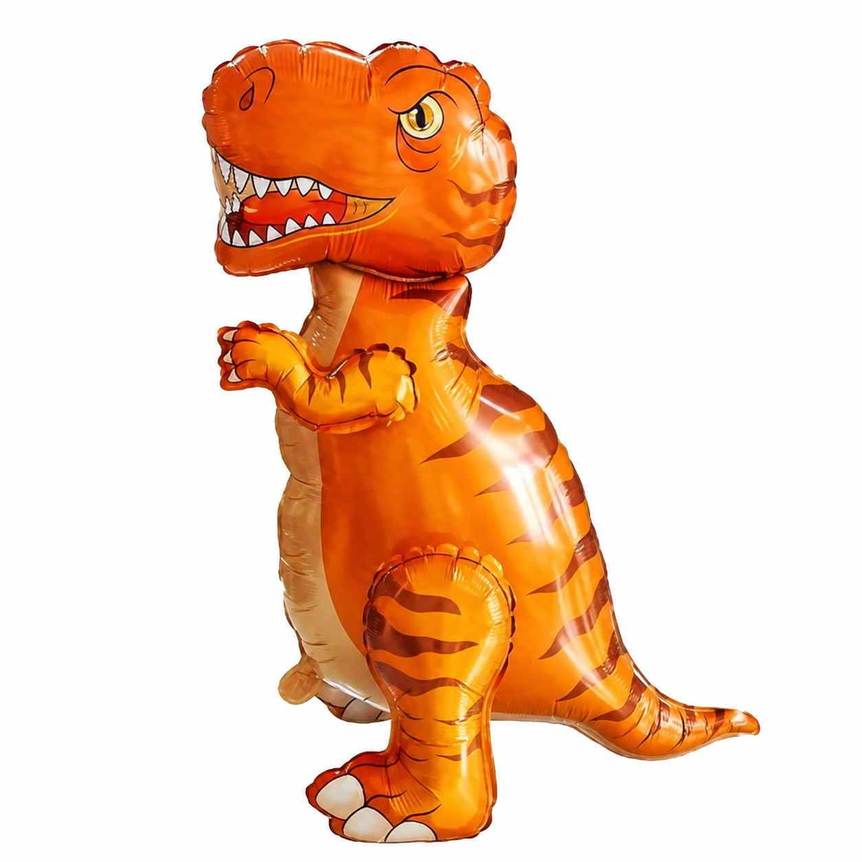 ballon anniversaire dinosaure orange ventre orange pale