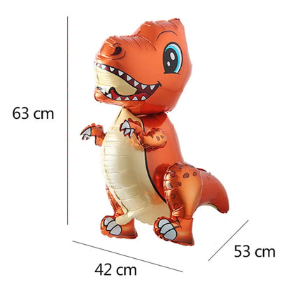 ballon anniversaire dinosaure orange