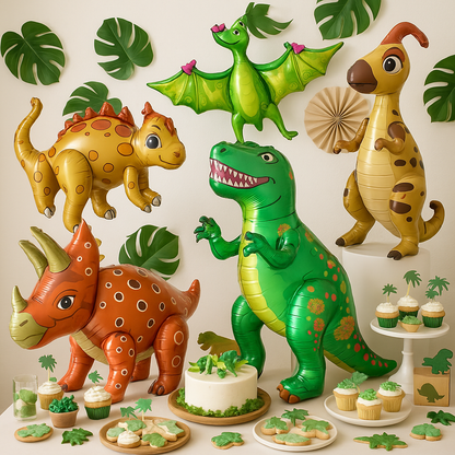 Ballon anniversaire / dinosaure
