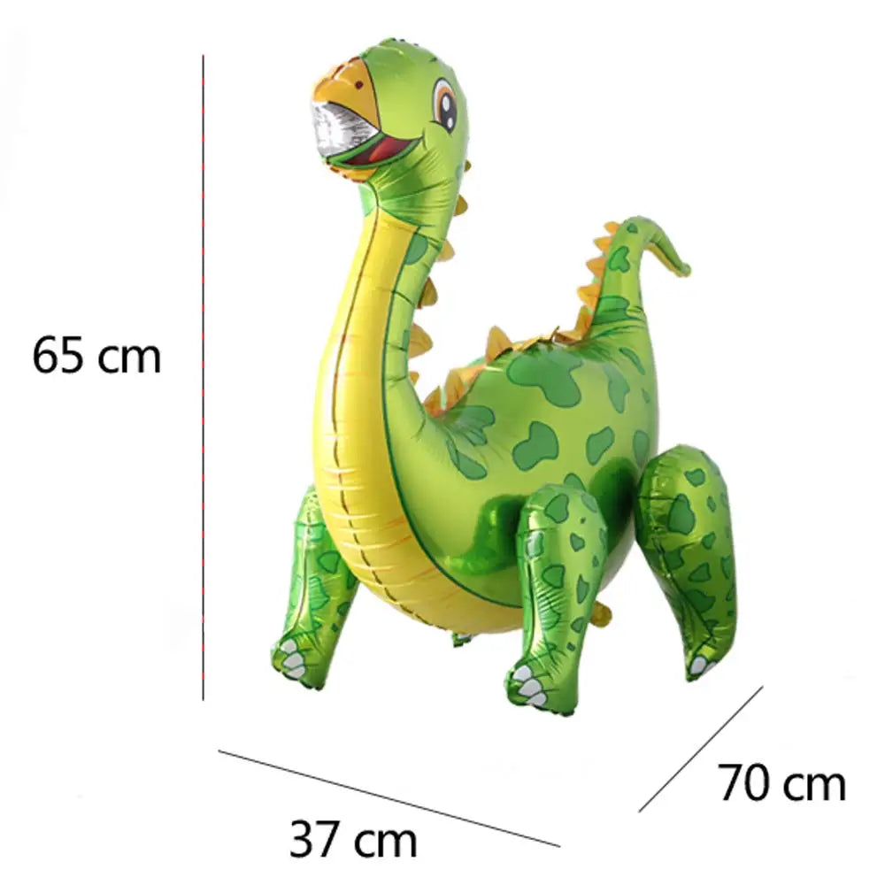 ballon anniversaire dinosaure vert jaune