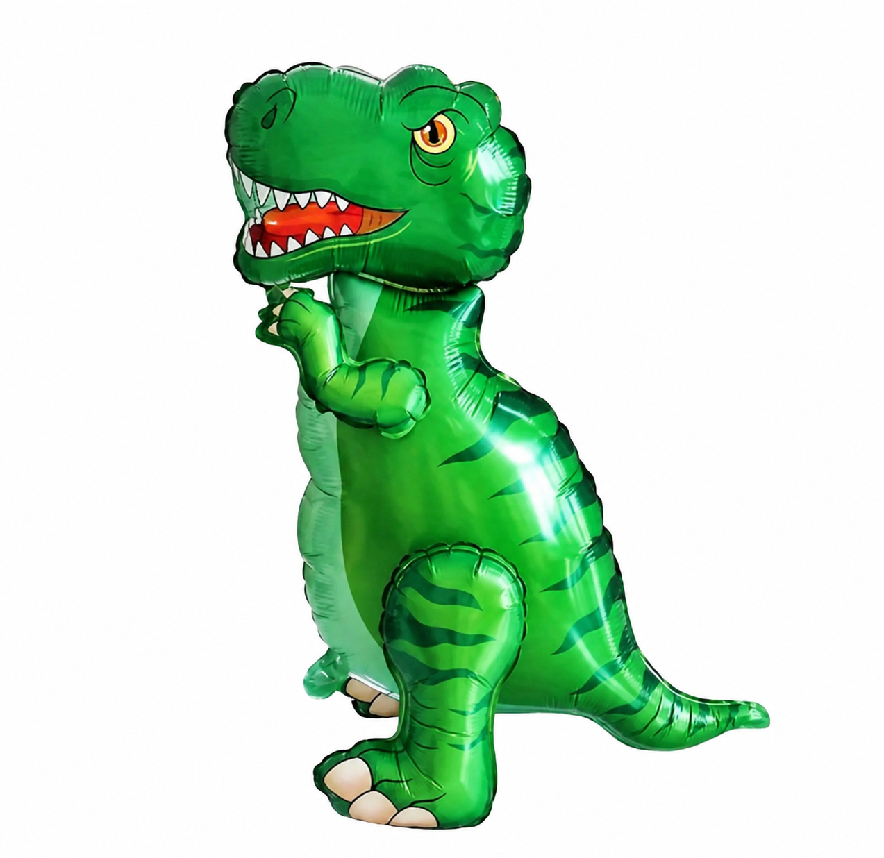 ballon anniversaire dinosaure vert ventre vert pale