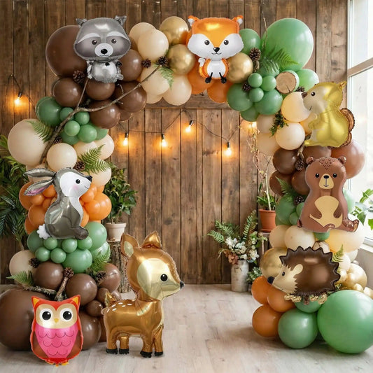 Ballon anniversaire / Animaux de la forêt