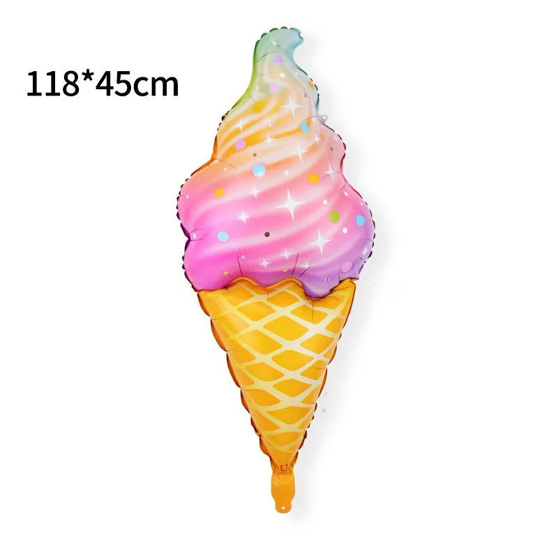 ballon anniversaire friandises creme glacee confetti dimension