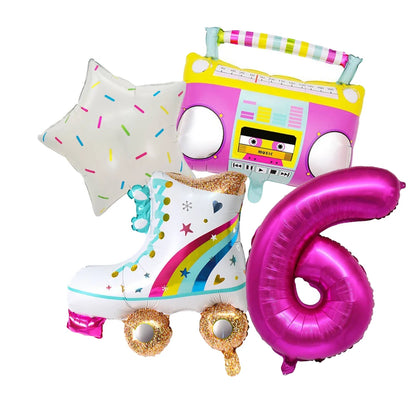 ballonanniversairepatinrouletteetoile-confettiradiochiffre6