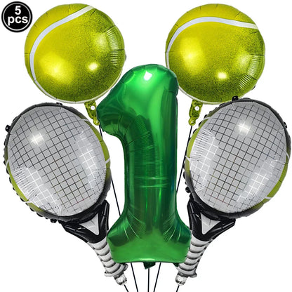 ballon anniversaire tennis chiffre 1