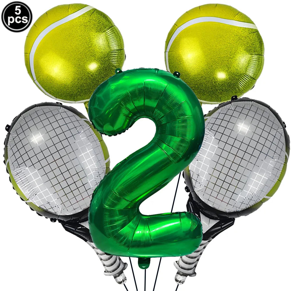 ballon anniversaire tennis chiffre 2