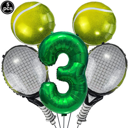 ballon anniversaire tennis chiffre 3