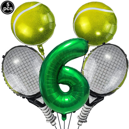 ballon anniversaire tennis chiffre 6